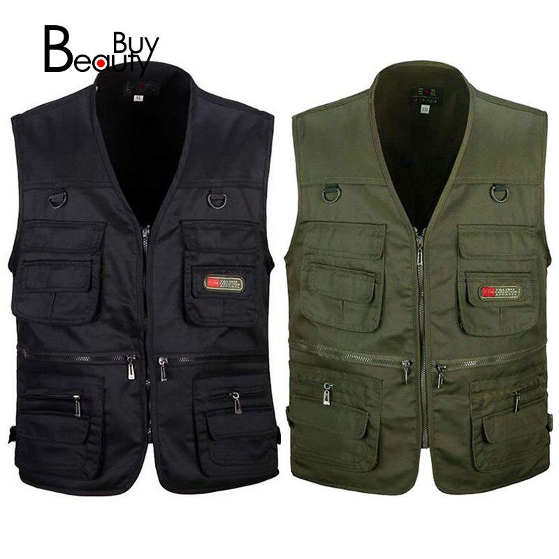 Áo Khoác Câu Cá Nhiều Túi Màu Đen Size Xl Cho Nam