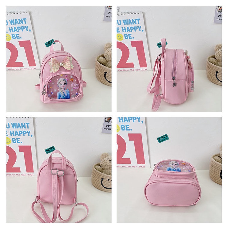 Balo Đi Học In Hình Công Chúa Elsa Hiện Đại Thời Trang Cho Bé Gái