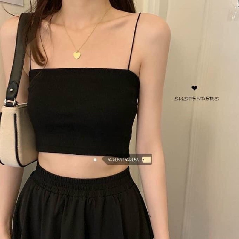 ÁO HAI DÂY TRƠN SỢI BÚN ChiziShop