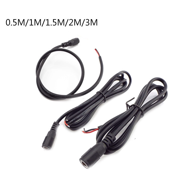Dây Cáp Nối Nguồn 12V 5A DC Female Plug 5.5x2.1mm 20 AWG Cho Đèn LED CCTV