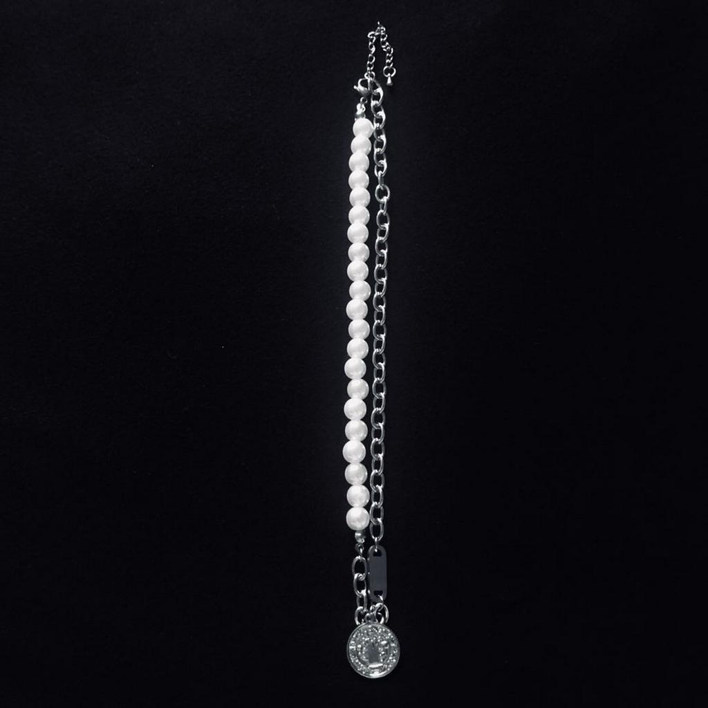 Dây Chuyền Mặt Hạt Ngọc Trai Hình Tròn 22462 INS Cho Nam Nữ