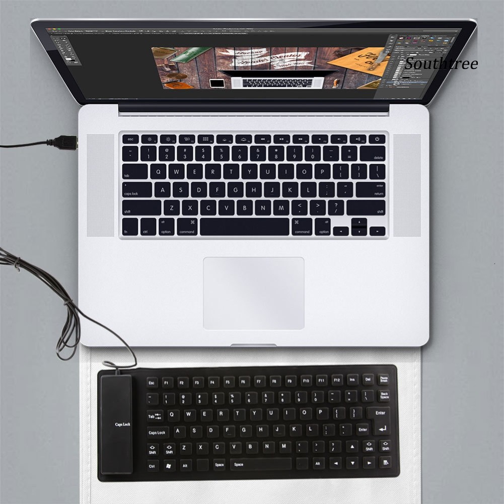 Bàn Phím Silicon Gấp Gọn 85 Phím Cho Laptop / Máy Tính