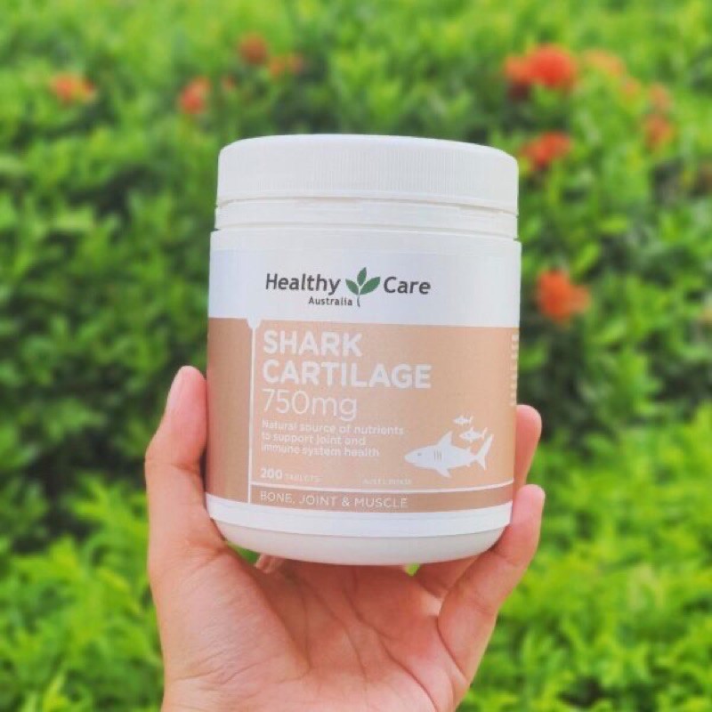 (Mẫu mới) - Sụn vi cá mập Healthy Care Shark Cartilage 750mg 200 viên | BigBuy360 - bigbuy360.vn