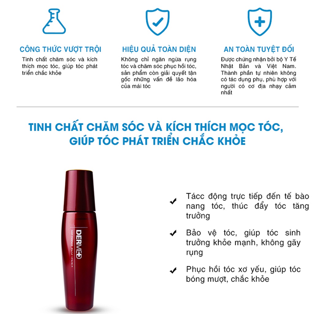 Tinh chất Hỗ trợ Kích Thích mọc tóc cho nữ và nam giới Dermed Hair Essence 120ml