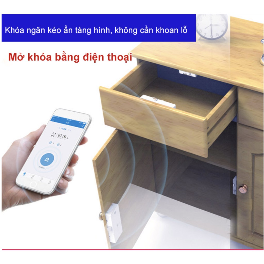 Khoá tủ thông minh sử dụng APP kết nối Bluetooth