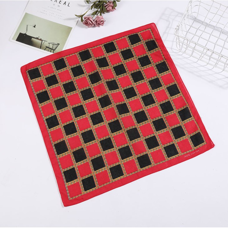 Bộ sưu tập khăn bandana hoa tiết vuông BDN07