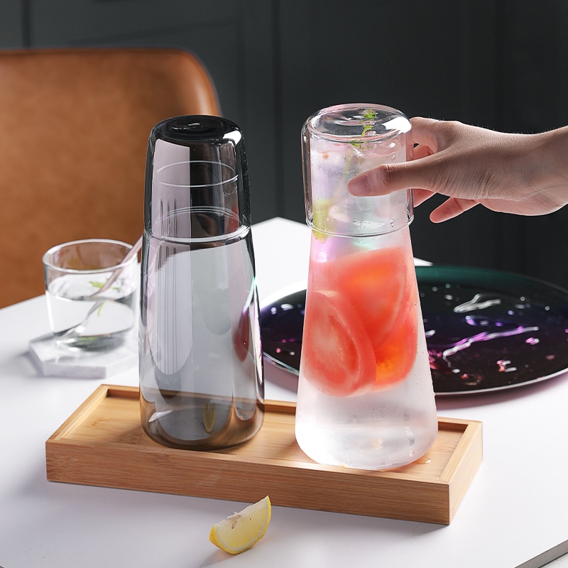 Set bình và ly nước SWEEJAR bằng thủy tinh borosilicat cao chịu nhiệt dung tích 750ml/850ml