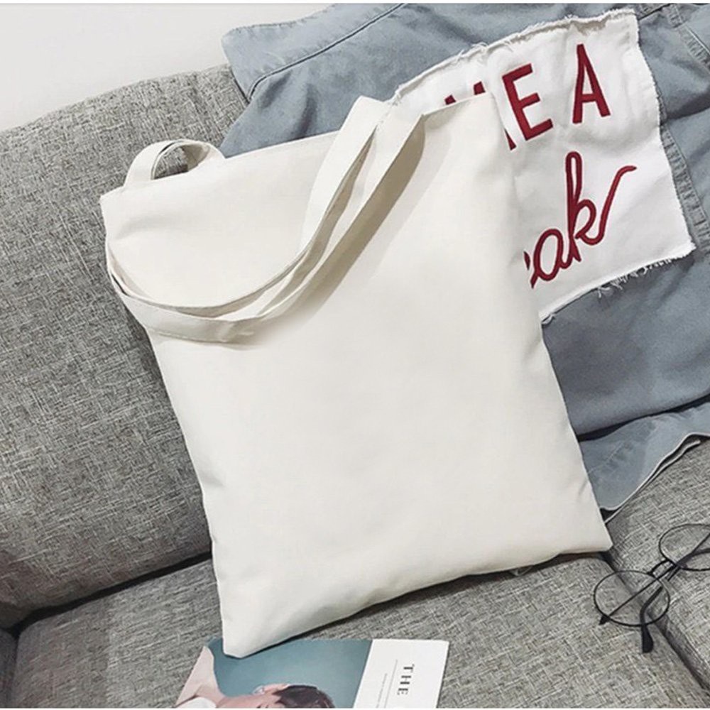 Túi Vải Canvas Tote Vuông 459 Thời Trang Dạo Phố Cực Hot