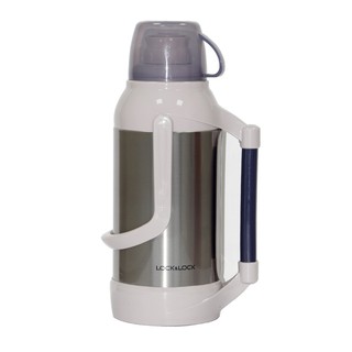 Phích giữ nhiệt bằng thép không gỉ ruột thủy tinh Lock&Lock 3.2L Màu xám LHC9106GRY - Larva Store