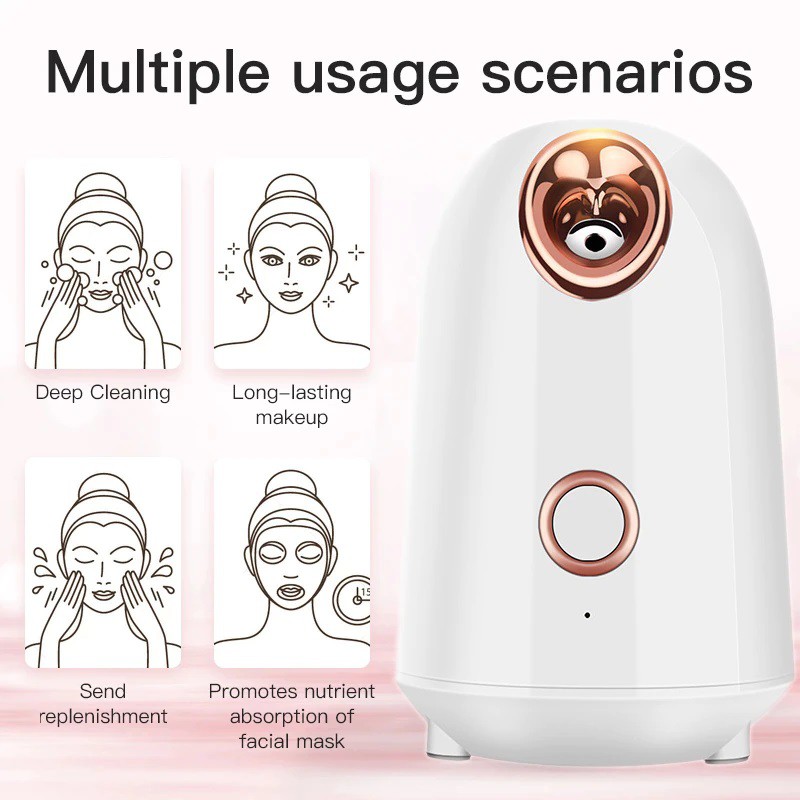 Máy xông hơi mặt hoa quả thảo dược spa mini - Máy xịt khoáng cấp ẩm cho mặt công nghệ Nano Mianz Store