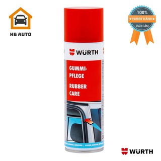 Chai xịt bảo dưỡng cao su Wurth Rubber Care 300ml 0890110
