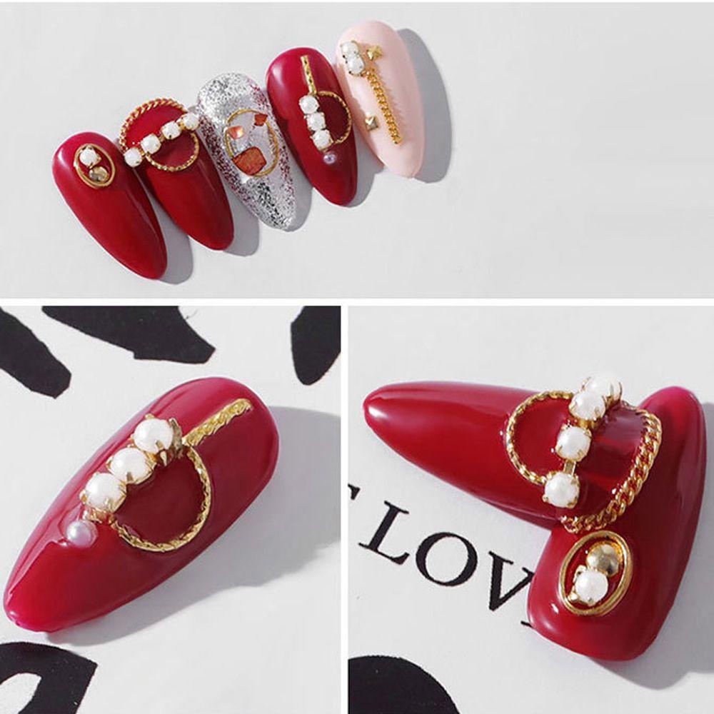 Dây Xích Trang Trí Móng Tay Xinh Xắn|Hạt Charm 3D Đính Móng Nghệ Thuật