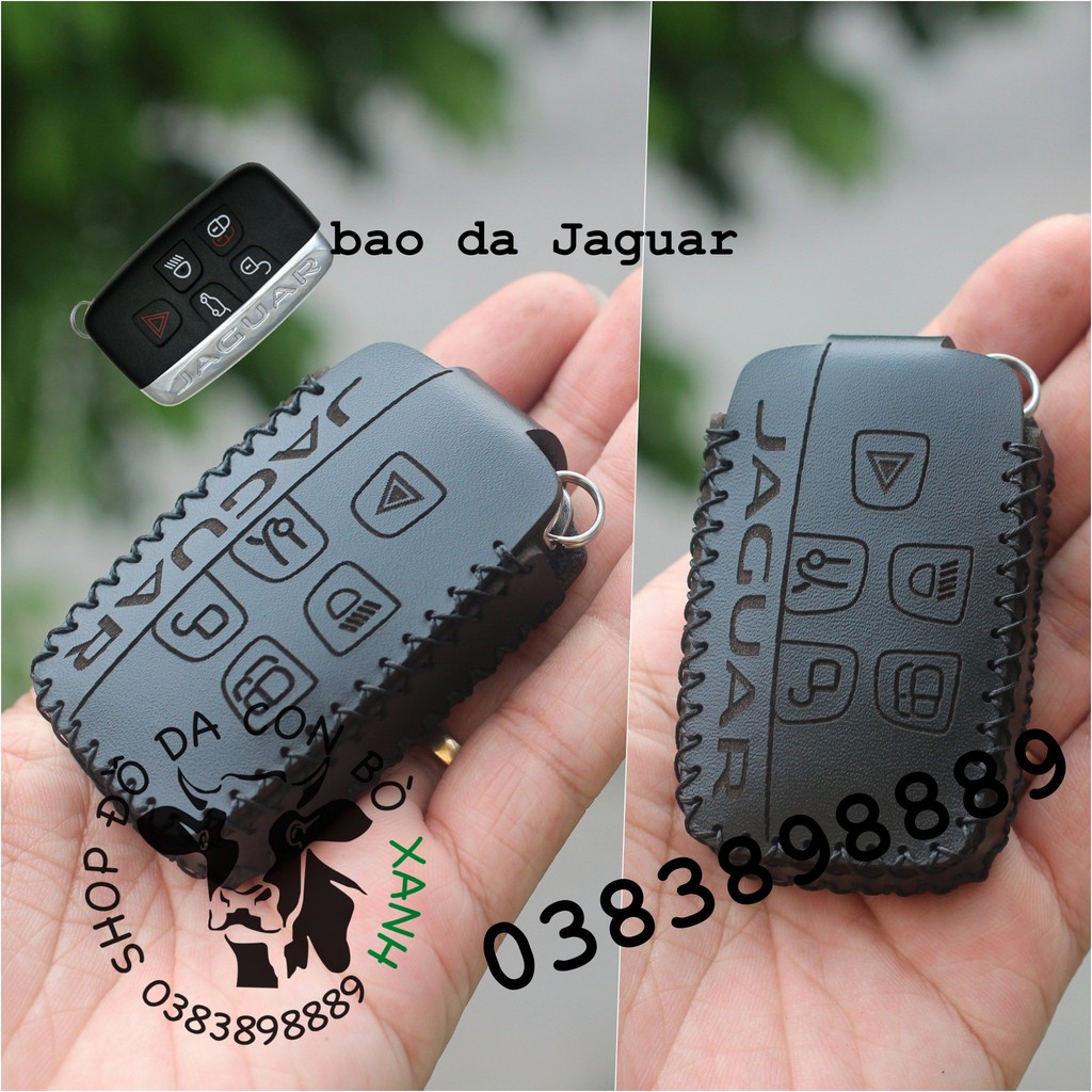 Bao da chìa khóa Range Rover, Jaguar handmade da thật 001