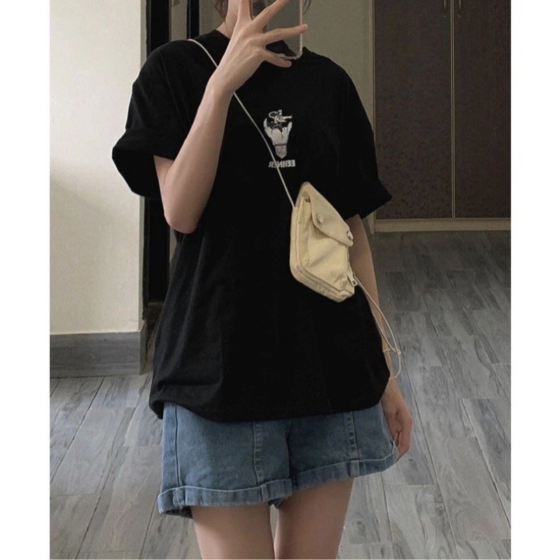 Quần Sooc Jean Ống Rộng Lưng Cao Chất Đẹp