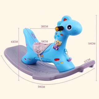Ngựa bập bênh có nhạc cho bé