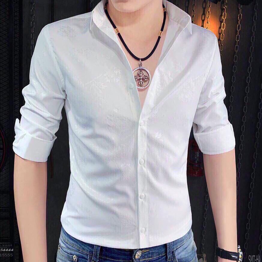 Áo sơ mi nam cao cấp họa tiết 3D in chìm cao cấp | BigBuy360 - bigbuy360.vn