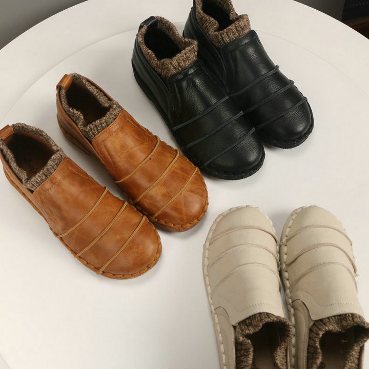 GIÀY DA RETRO GẤP NẾP | BigBuy360 - bigbuy360.vn