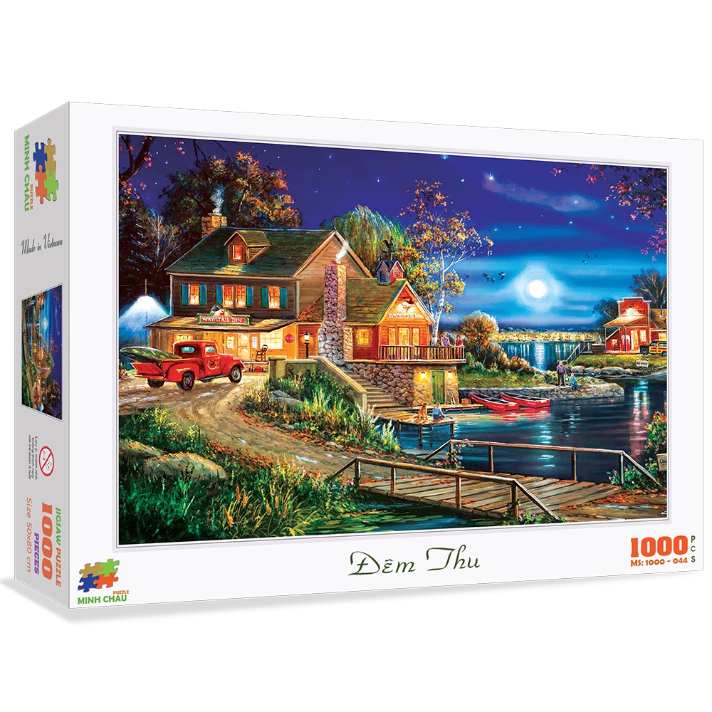 Bộ tranh xếp hình cao cấp 1000 mảnh – Đêm Thu (50x80cm)