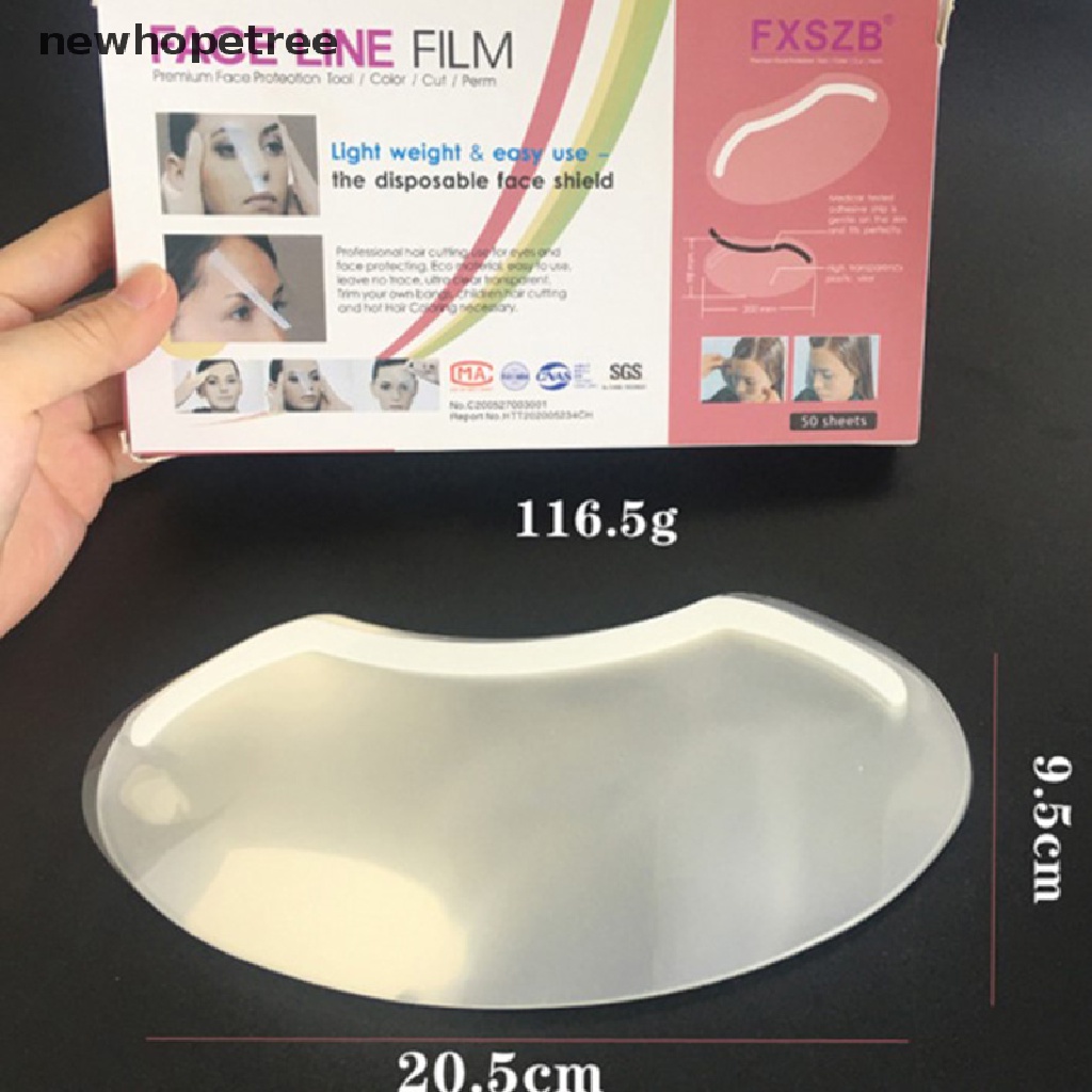 Set 50/ 100 tấm che mặt và mắt hỗ trợ làm tóc bảo vệ trong suốt chuyên dụng