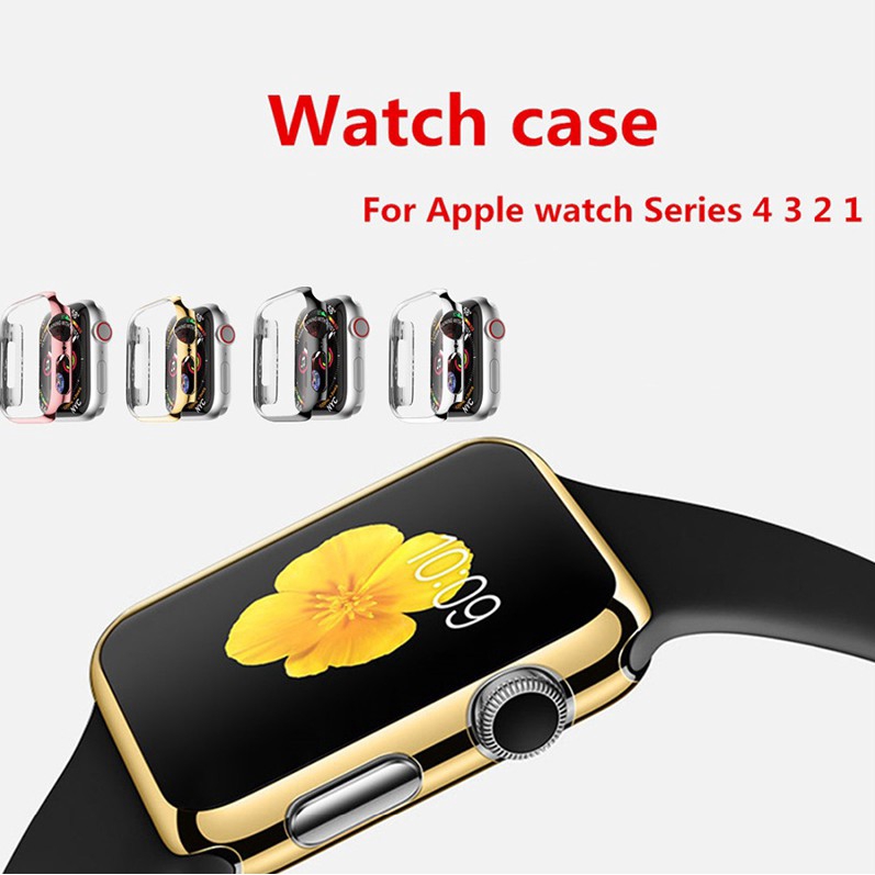 Ốp Bảo Vệ Mặt Đồng Hồ Iwatch 1 / 2 / 3 / 4 / 5 / 6 / se Pc 38mm 40mm 42mm 44mm