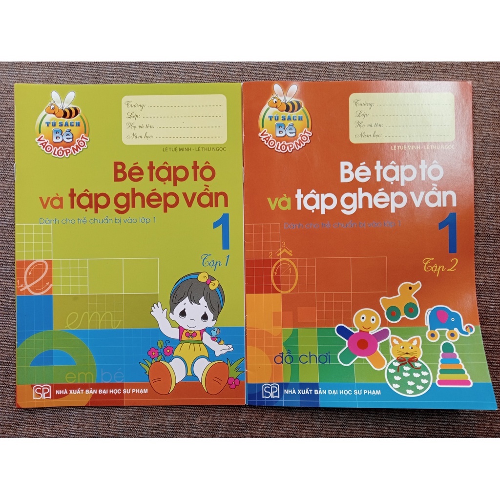 Sách - Tập tô và tập ghép vần - Dành cho trẻ chuẩn bị vào lớp 1