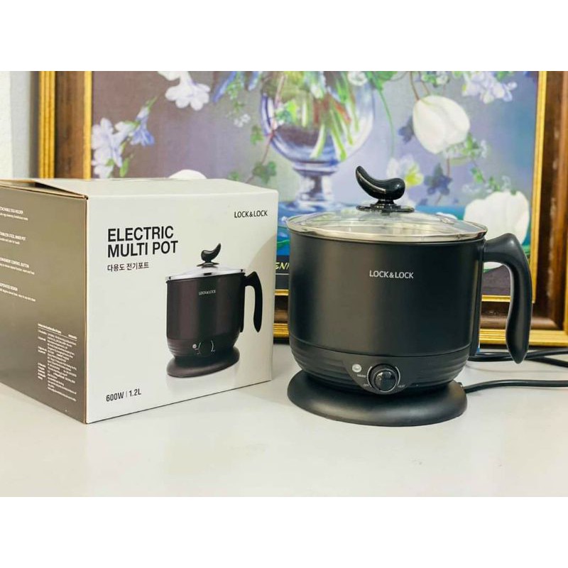 Ca Nấu Mì 𝓢𝓱𝓸𝓹 𝓣𝓲𝓮̣̂𝓷 𝓘́𝓬𝓱 Nồi Lẩu Điện Mini LOCK&LOCK Multi Pot 1.2L EJP316BLK