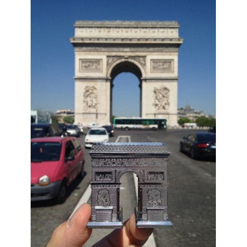 Mô Hình Lắp Ghép 3D Kim Loại Tự Ráp Khải Hoàn Môn - Paris Pháp - Chưa Lắp