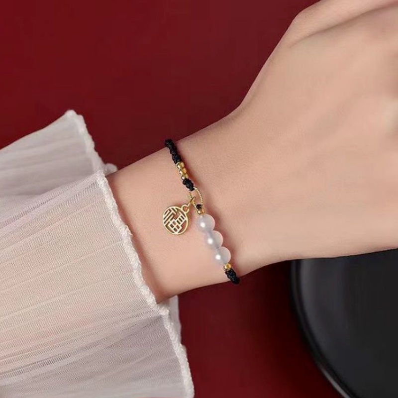 Vòng Tay Đính Hạt May Mắn Handmade Có Thể Điều Chỉnh Cho Nữ | BigBuy360 - bigbuy360.vn