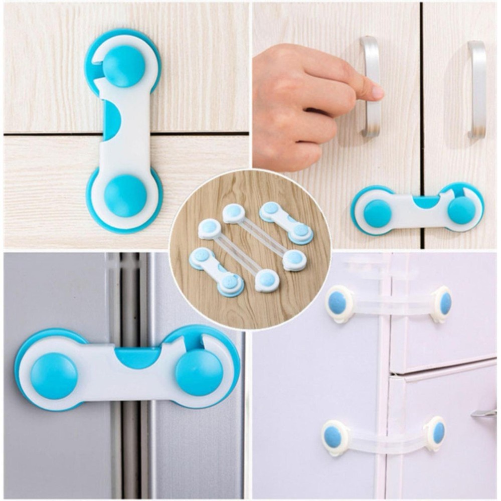 Khóa Chốt Cài Tủ Lạnh, Tủ Đồ, Ngăn Kéo An Toàn Cho Bé 88254 Shop Đức Tài Store