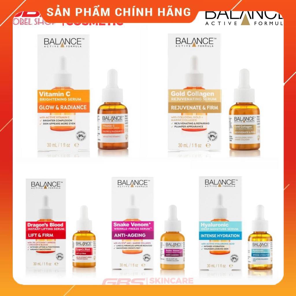 Tinh chất Balance Vitamin C/ Hyaluronic 554 / Máu rồng /Collagen /Nọc Rắn 30ml