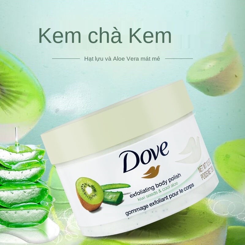 Tẩy da chết Body DOVE, Tẩy Tế Bào Chết Cơ Thể hương hoa oải hương trắng Trẻ hóa da