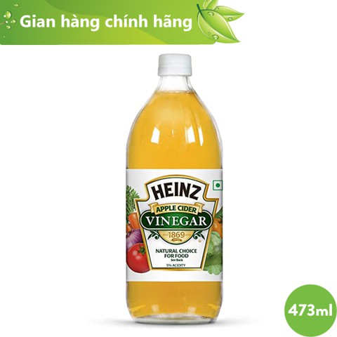 [Free ship] Giấm Táo HEINZ 473ml chai thuỷ tinh