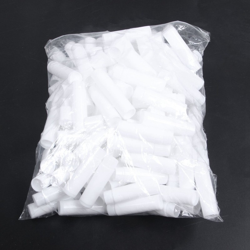 (Hàng Mới Về) Set 100 Ống Rỗng Đựng Son Dưỡng Môi Màu Trắng | BigBuy360 - bigbuy360.vn