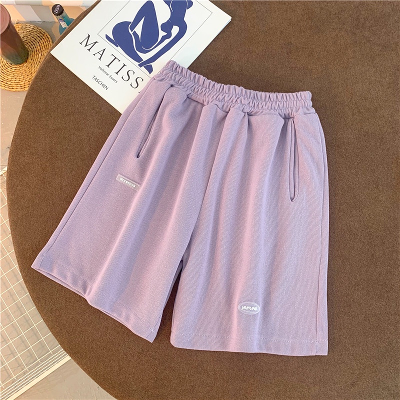 Quần đùi thể thao IELGY lưng cao ống rộng nhiều màu sắc tùy chọn thời trang mùa hè dành cho nữ