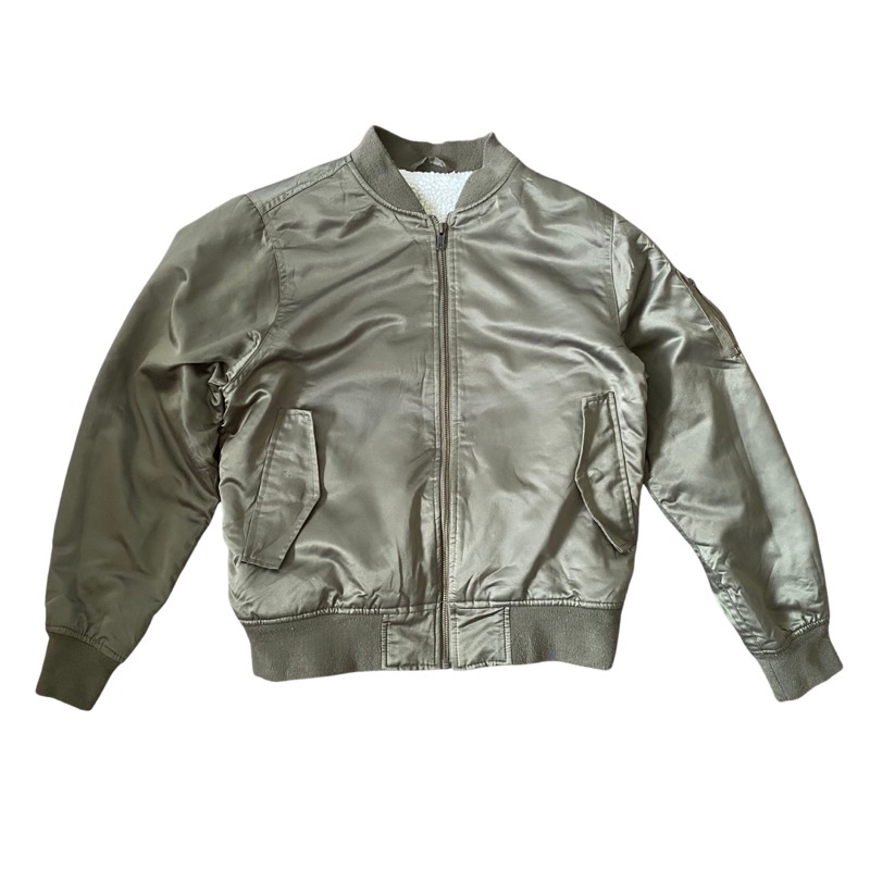 Áo Bomber Ma-1 crop 2hand