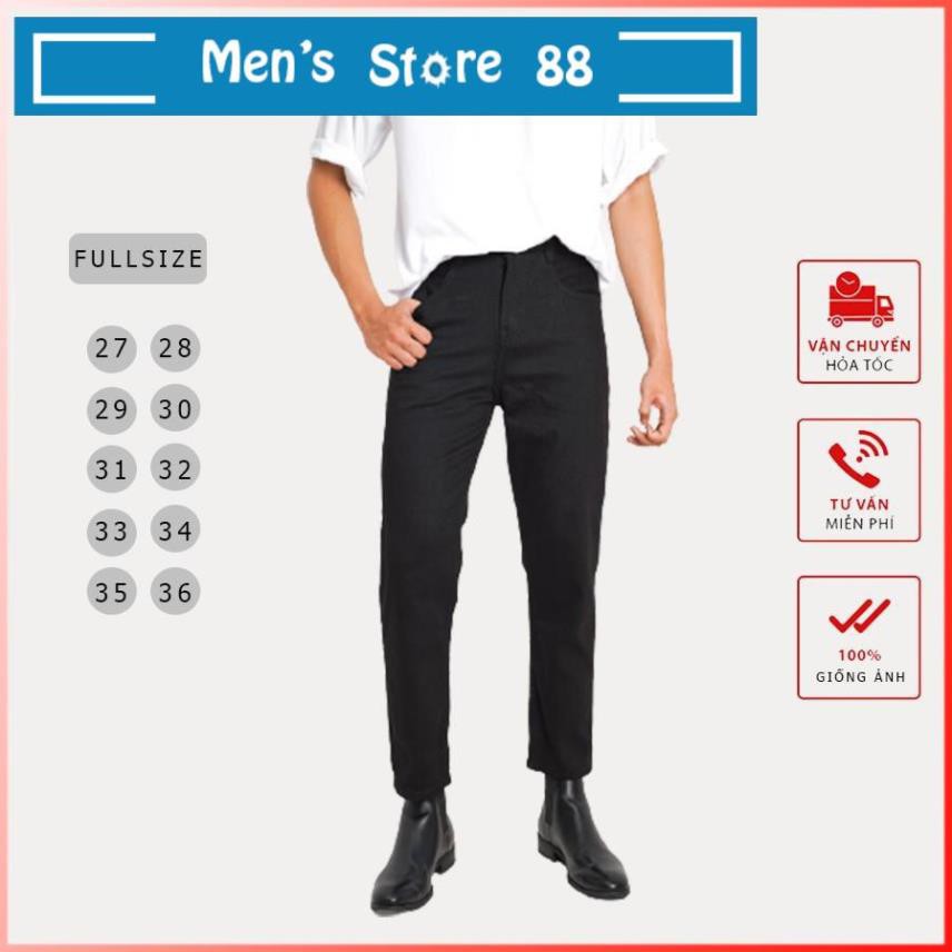 Quần Baggy Nam, Quần Jean Nam, Quần Skinny Màu Đen Trơn Ống Suông - Hàng Cao Cấp - DRSquare - Quần Bò Nam