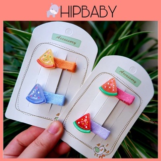 Sét 2 kẹp tóc dưa hấu sắc màu cho bé yêu