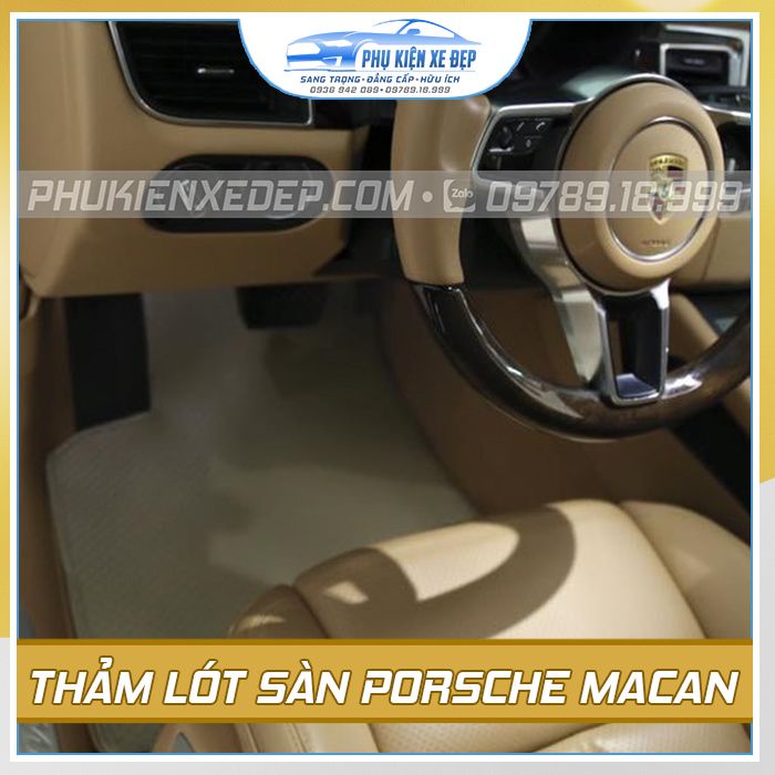Thảm lót sàn ô tô Kata CAO CẤPcao su Thái Lan chO xe Porsche Macan/Cayenne 2018-2020/Cayenne 2011-2017/Cayenne 2009