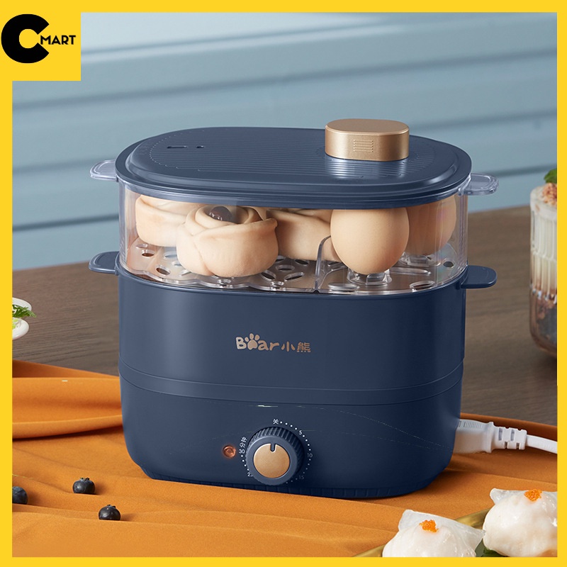 Nồi Hấp Mini Trứng Rau Củ Quả Hai Tầng Bear Chính Hãng ZDQ-B06G1 [CMART GIA DỤNG TIỆN ÍCH]