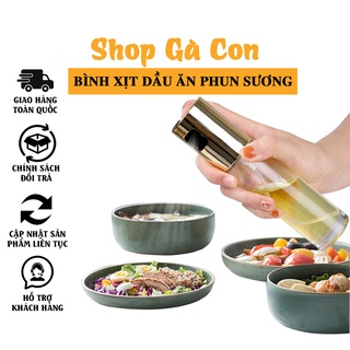 Bình xịt dầu ăn phun sương cao cấp cho nồi chiên không dầu chai thủy tinh dung tích 100ml (XDA01)
