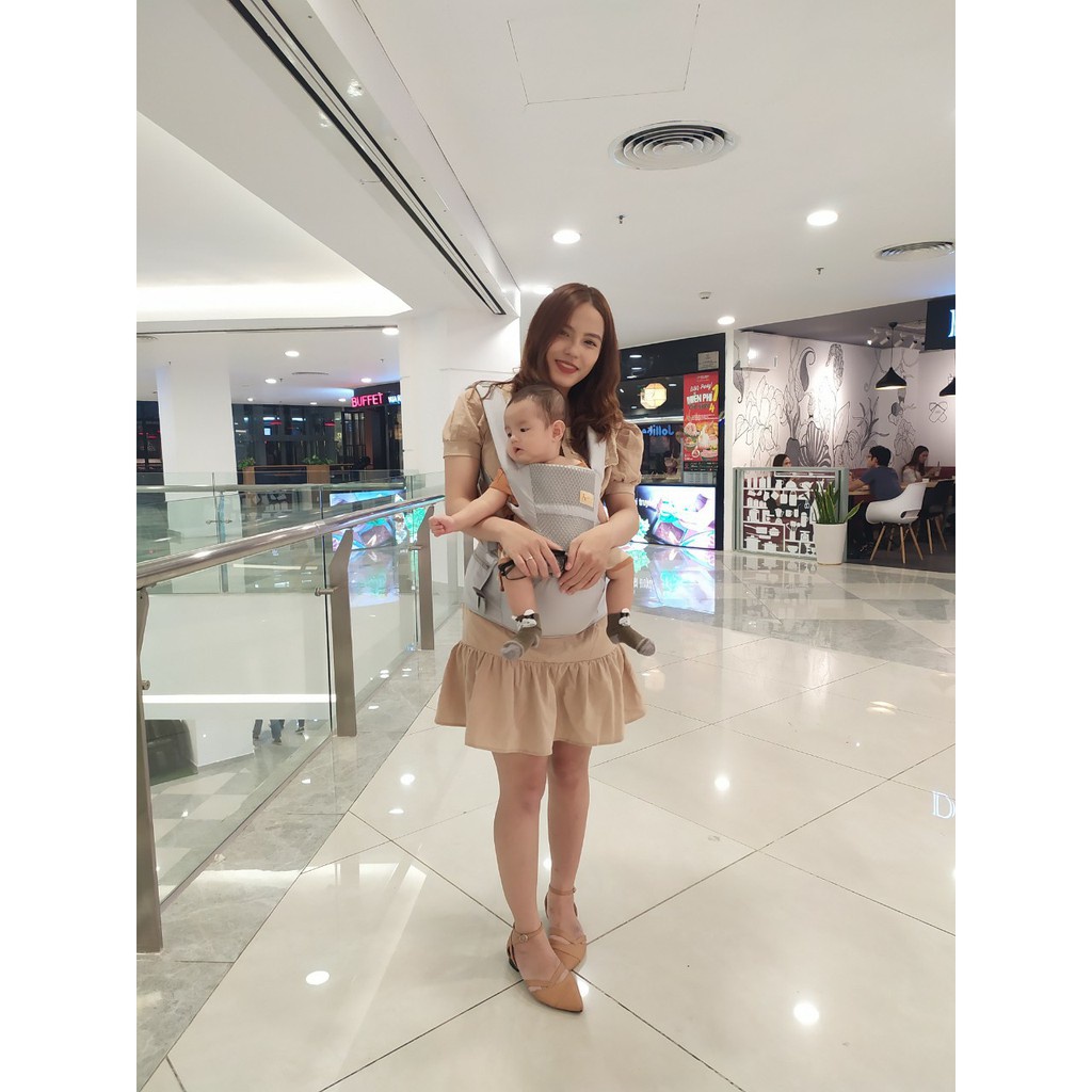 Đai điệu em bé nhều tư thế cho bé từ 3- 36 tháng tuổi- Địu trẻ em có bệ ngồi có thể tháo ròi dễ dàng sử dụng