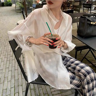 Áo sơ mi nữ xuyên thấu