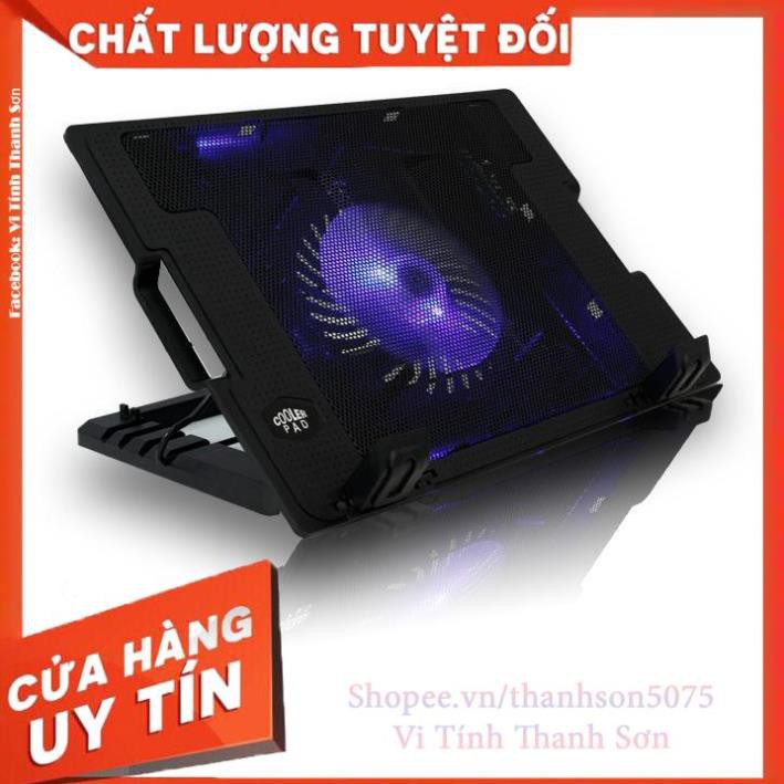 Đế tản nhiệt laptop chân nghiêng ERGOSTAND 1 FAN TO NÂNG 45 ĐỘ CỰC MÁT - Vi Tính Thanh Sơn