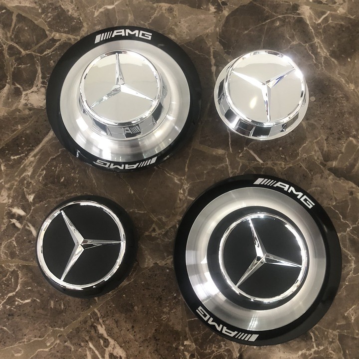 Logo chụp mâm, ốp lazang bánh xe ô tô Maybach AMG BC-1030C - 1 chiếc