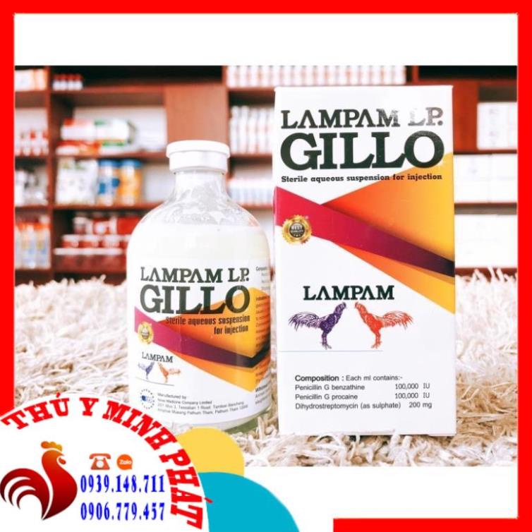 Gillo Lampam (20ml) -Tr.ị nhiều b.ệnh Cho Gà Đá Nhập Khẩu Thái Lan