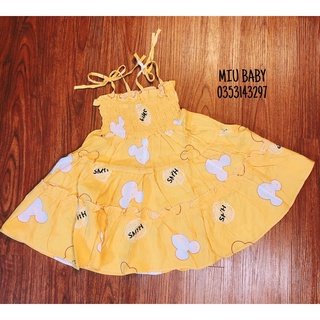 Váy maxi bé gái đi biển nhiều màu