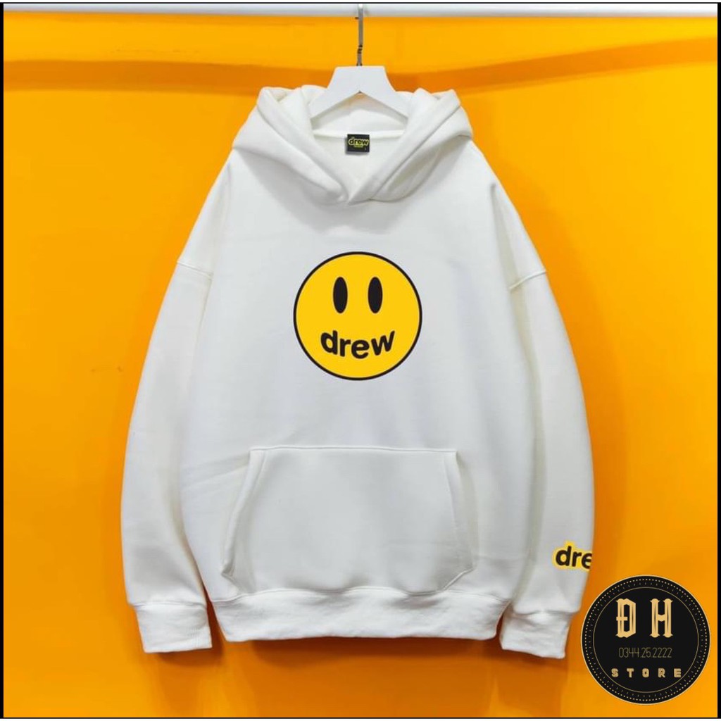 Áo Hoodie Drew House Mặt Cười Mũ 2 Lớp, Áo Nỉ Bông Hoodie Unisex Nam Nữ | BigBuy360 - bigbuy360.vn