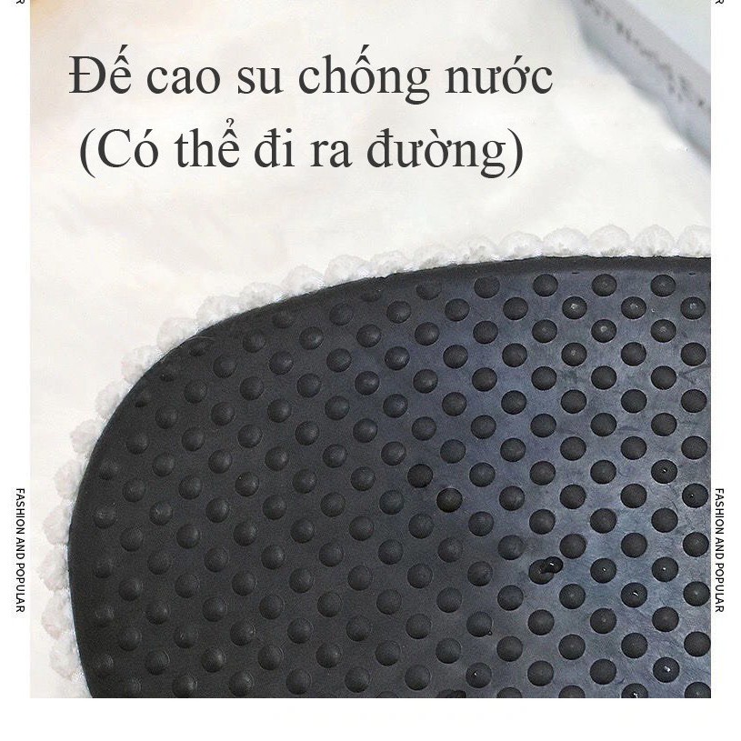 Giày bông phát sáng dép bông đi trong nhà ĐẾ CAO SU hàng có sẵn vyvyshop