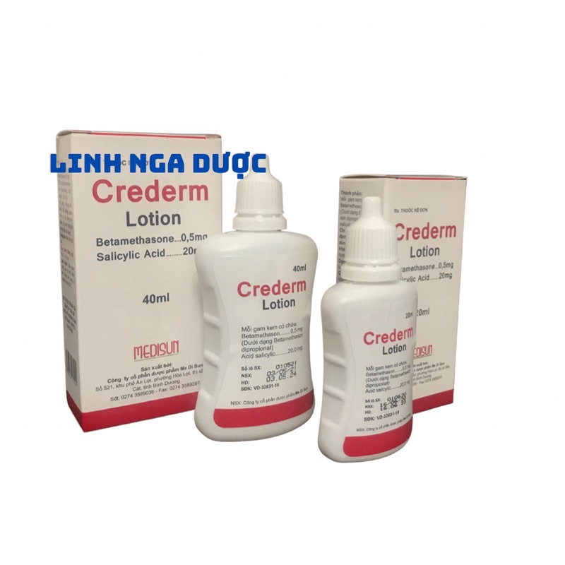 Dung dịch bôi ngoài da Crederm Lotion