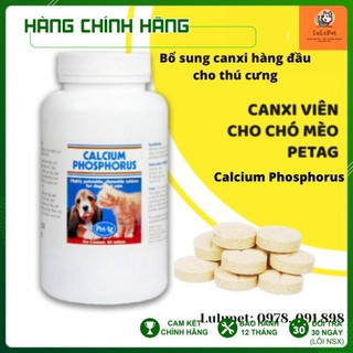[HÀNG NHẬP KHẨU] Viên Canxi Mỹ PetAg Calcium Phosphorus Dành cho Chó Mèo/ Thú Cưng/ Viên - Hộp (chia từ hộp 50 viên)
